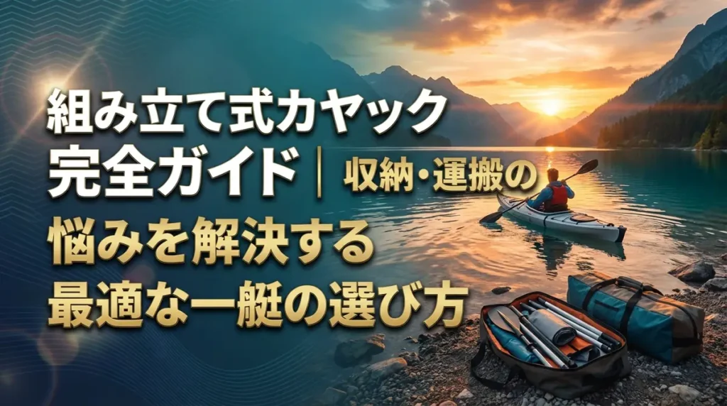 組み立て式カヤック完全ガイド｜収納・運搬の悩みを解決する最適な一艇の選び方